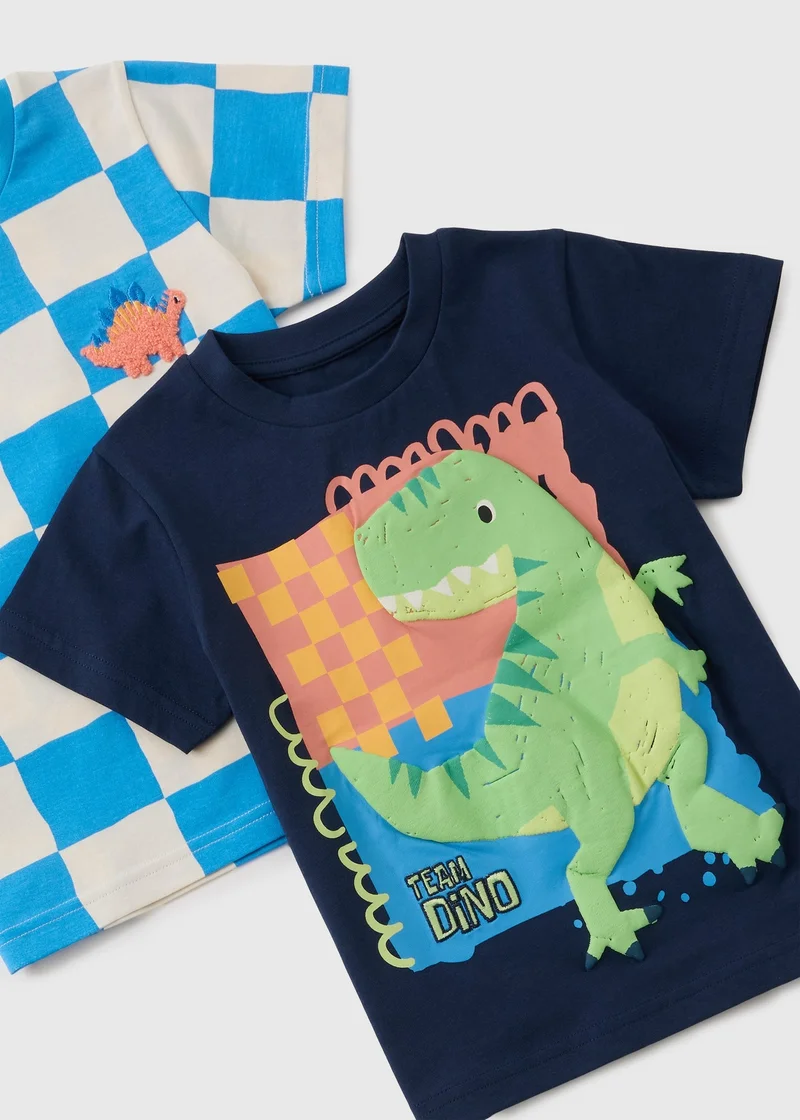 ماتلان طقم بيجامة قصير للأولاد قطعتين بتصميم ديناصور